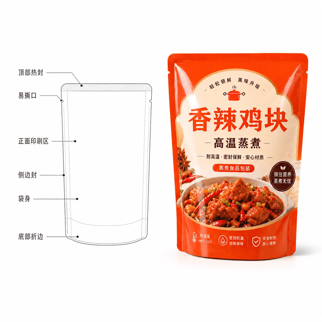 高温蒸煮袋二线稿