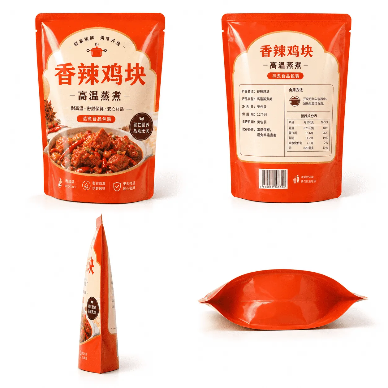 高温蒸煮袋多角度图