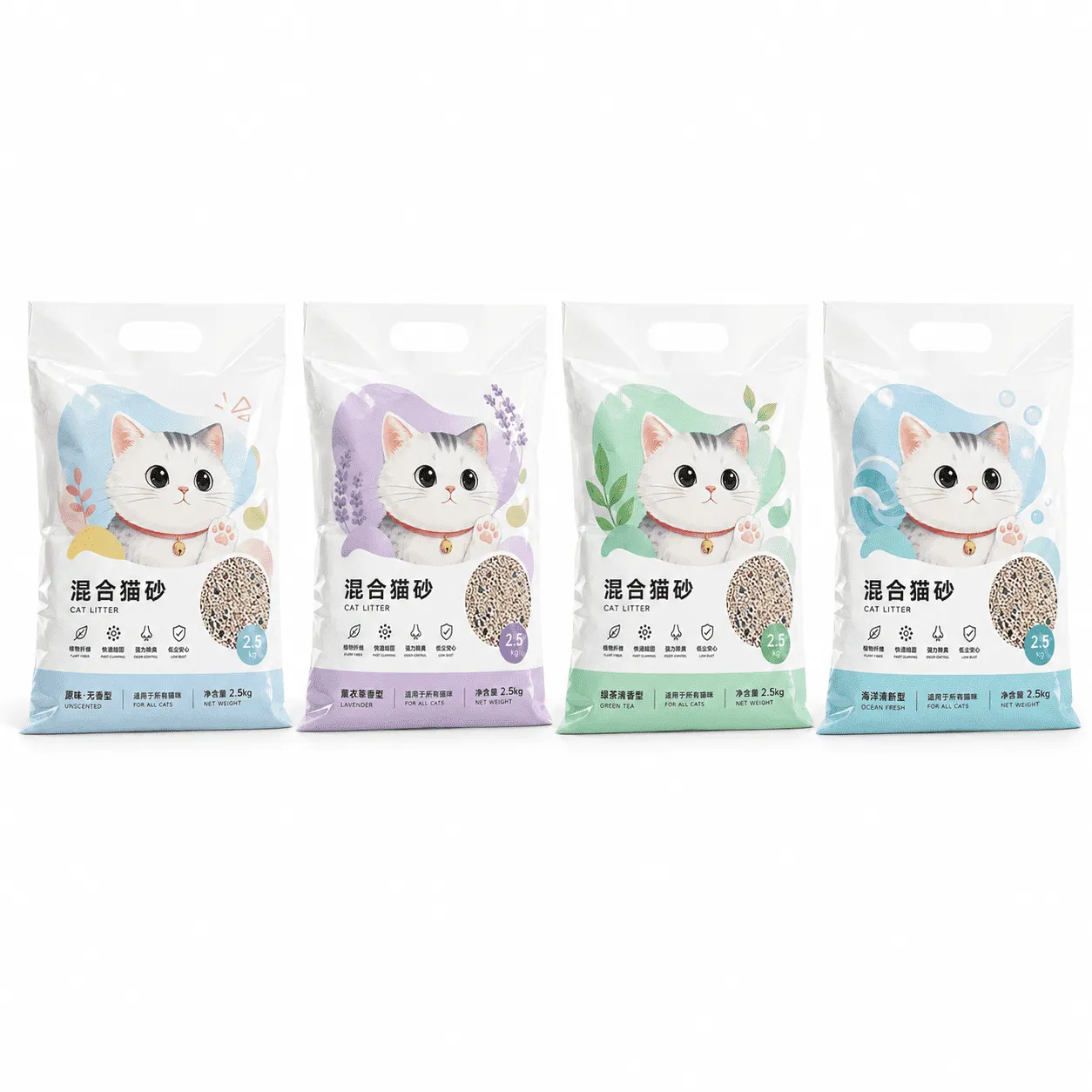 三边封猫砂系列图