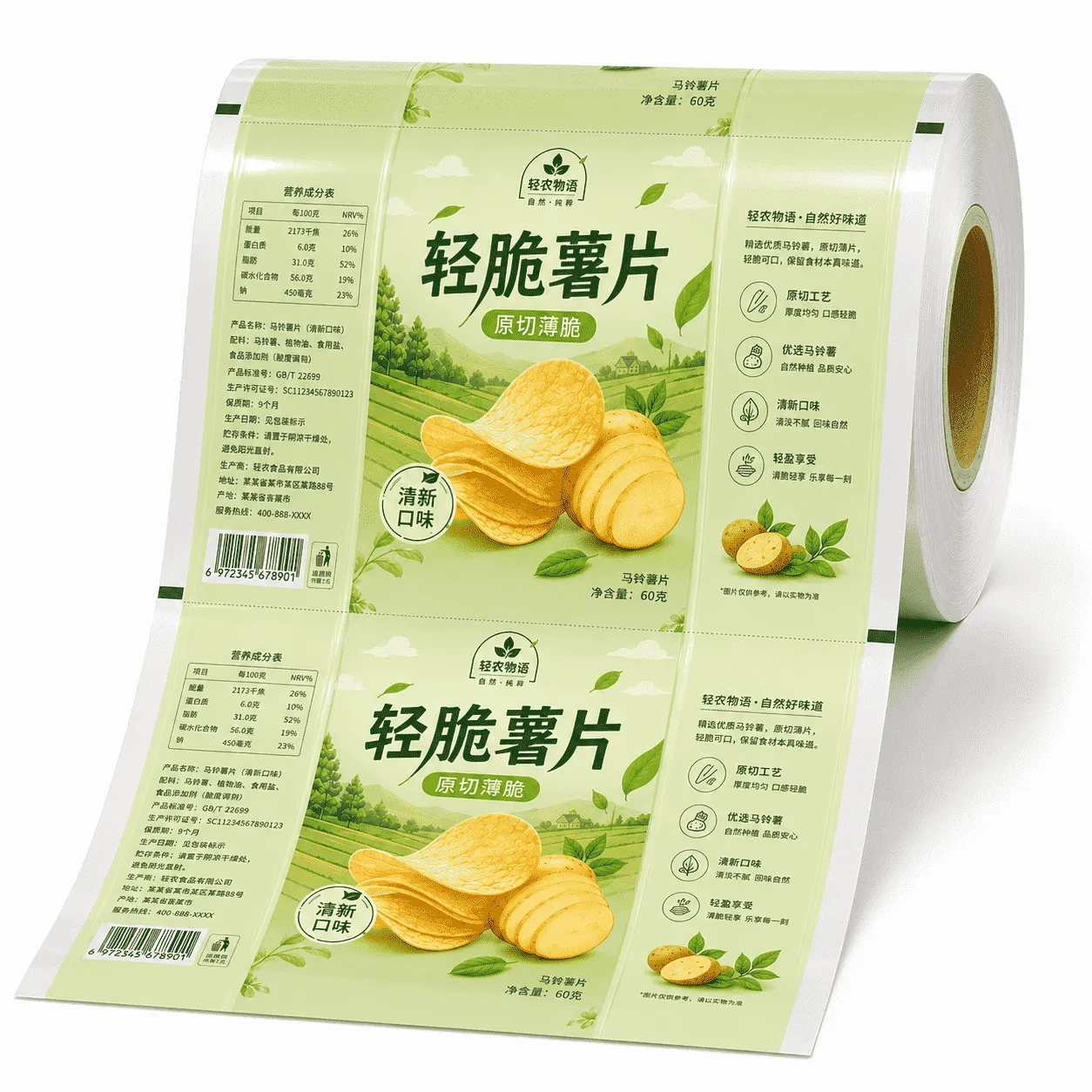薯片卷膜