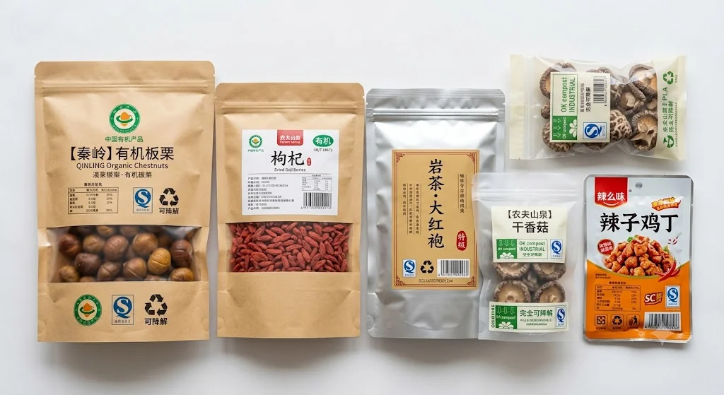 2025食品包装新规 - 各类食品包装袋展示 OMOPACK欧姆包装