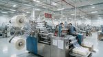 OMOPACK new high-speed servo-driven bag making machine in clean modern workshop
