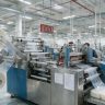 OMOPACK new high-speed servo-driven bag making machine in clean modern workshop
