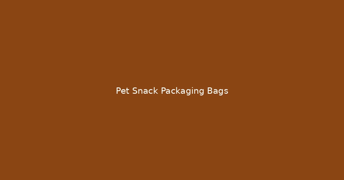 Pet Treat Pouch Buying Guide - Pet Food Pouch Display