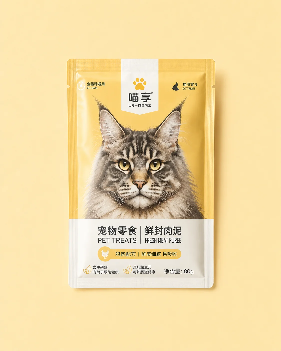 Cat treat stick packaging