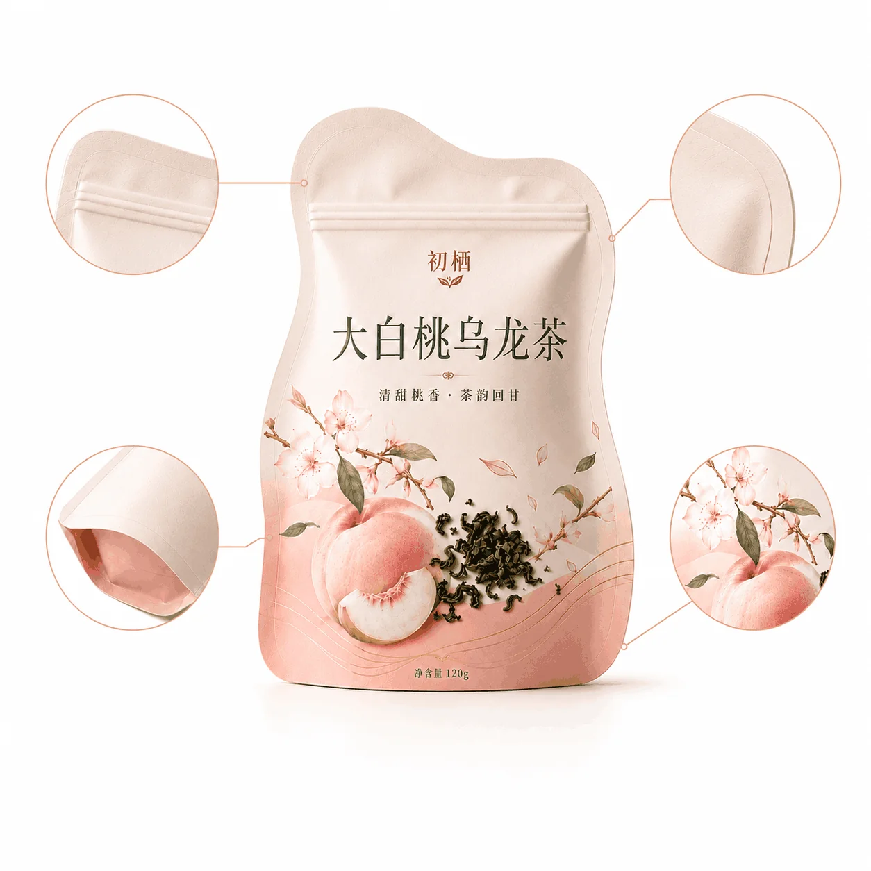Custom Shaped Food Pouches, Shaped and Stand-Up Pouches for Tea, Nuts, Candy and Snacks - Image 3