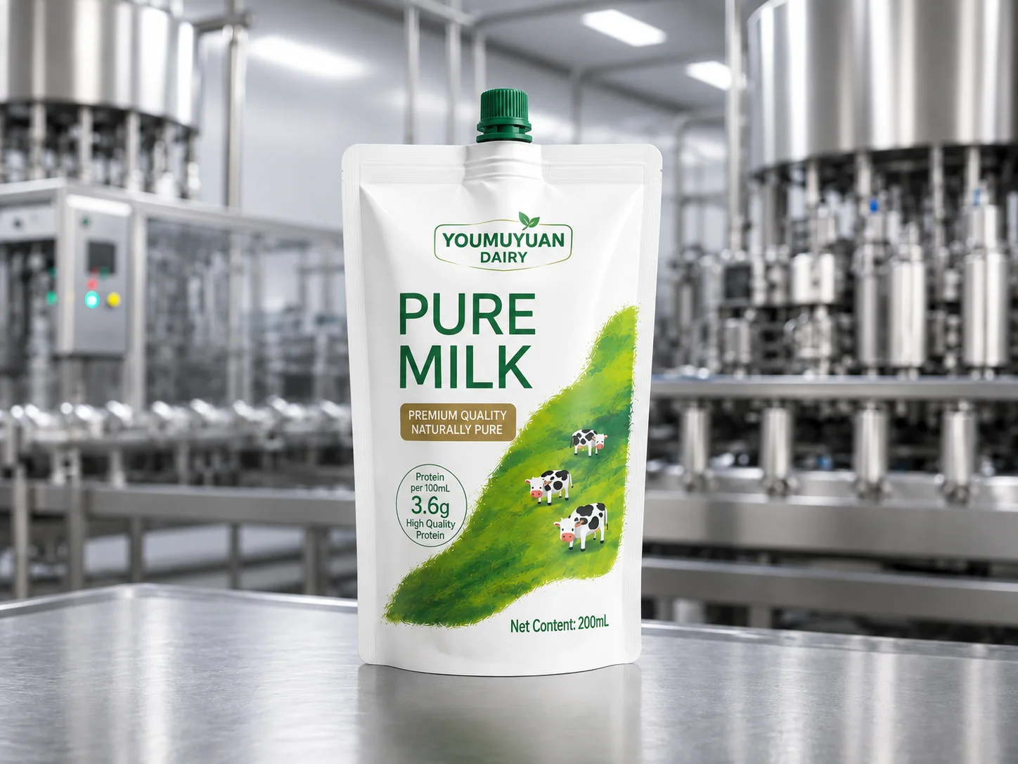 Dairy Packaging - Spout Pouch