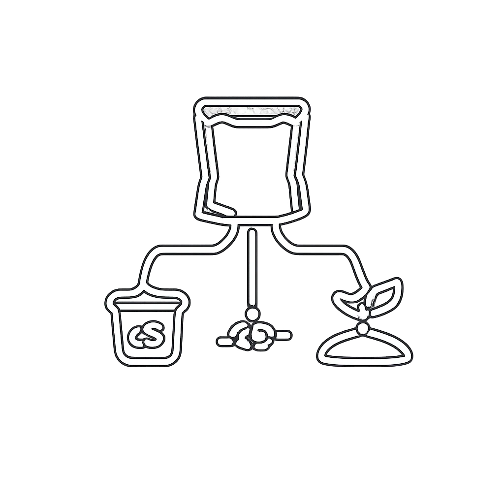 Sustainable packaging - end-of-use processing