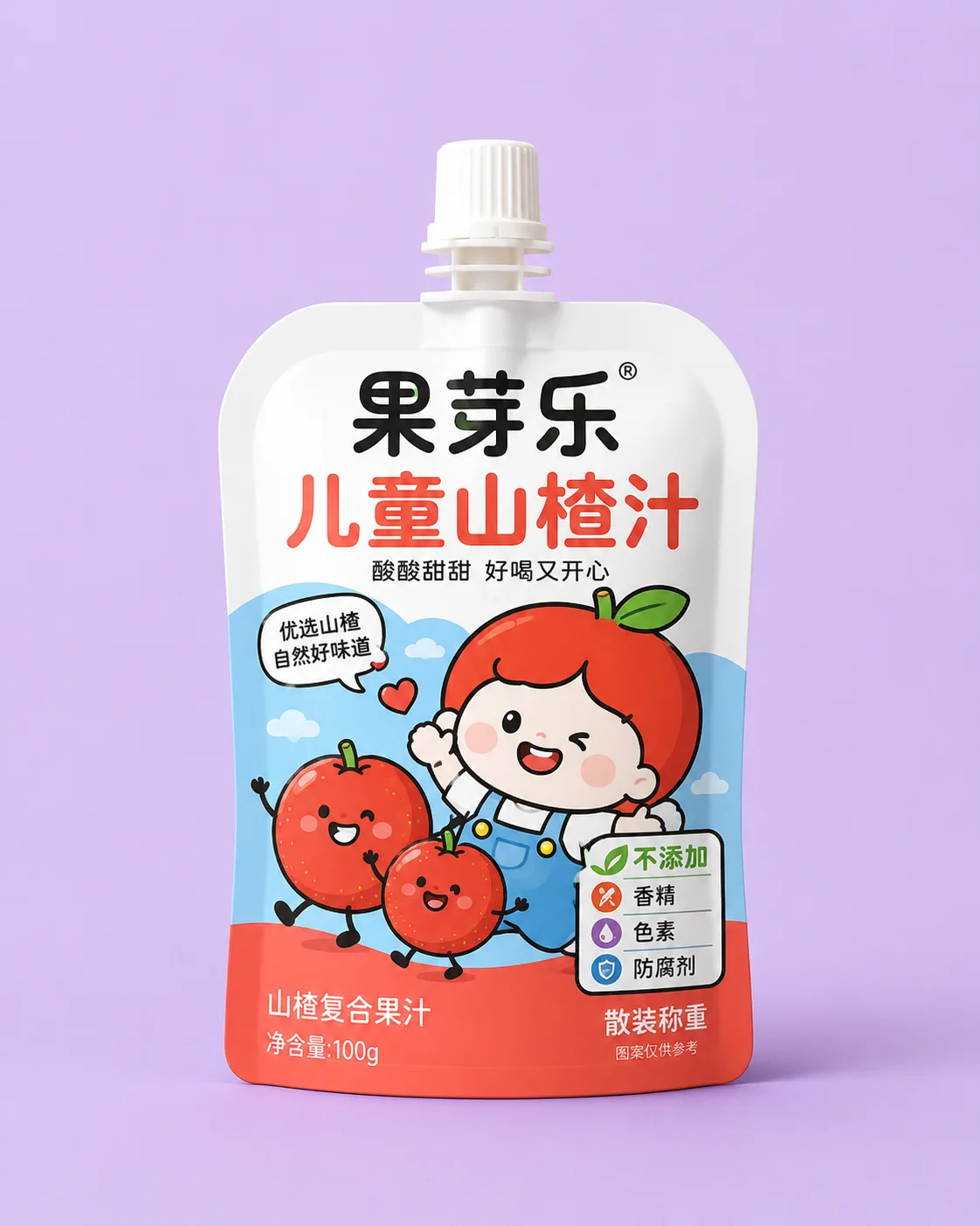 Hawthorn juice pouch