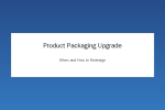 Product packaging redesign before and after