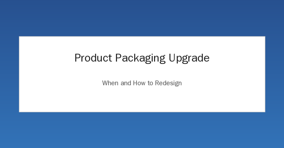 Product packaging redesign before and after