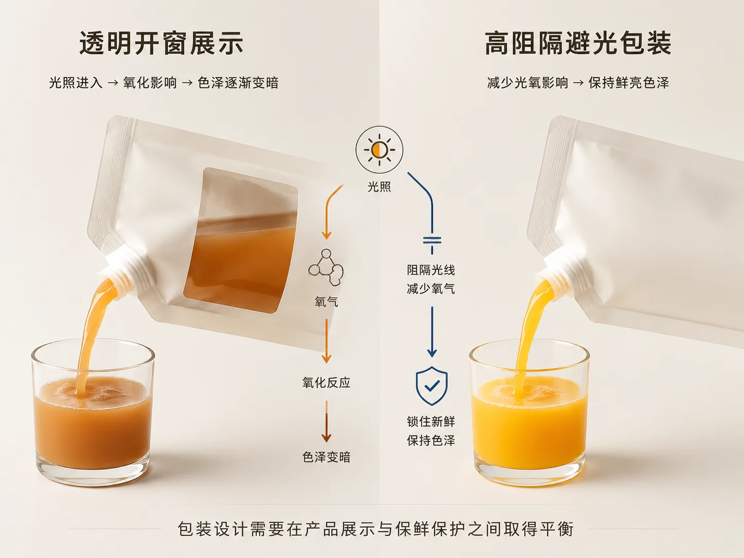 Liquid Beverage Packaging - Flavor & Nutrient Retention