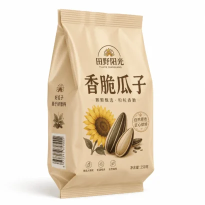 Sunflower Seed Pouches, Snack Pouches, Pouch for Nuts, Coffee Beans and Chocolate Beans