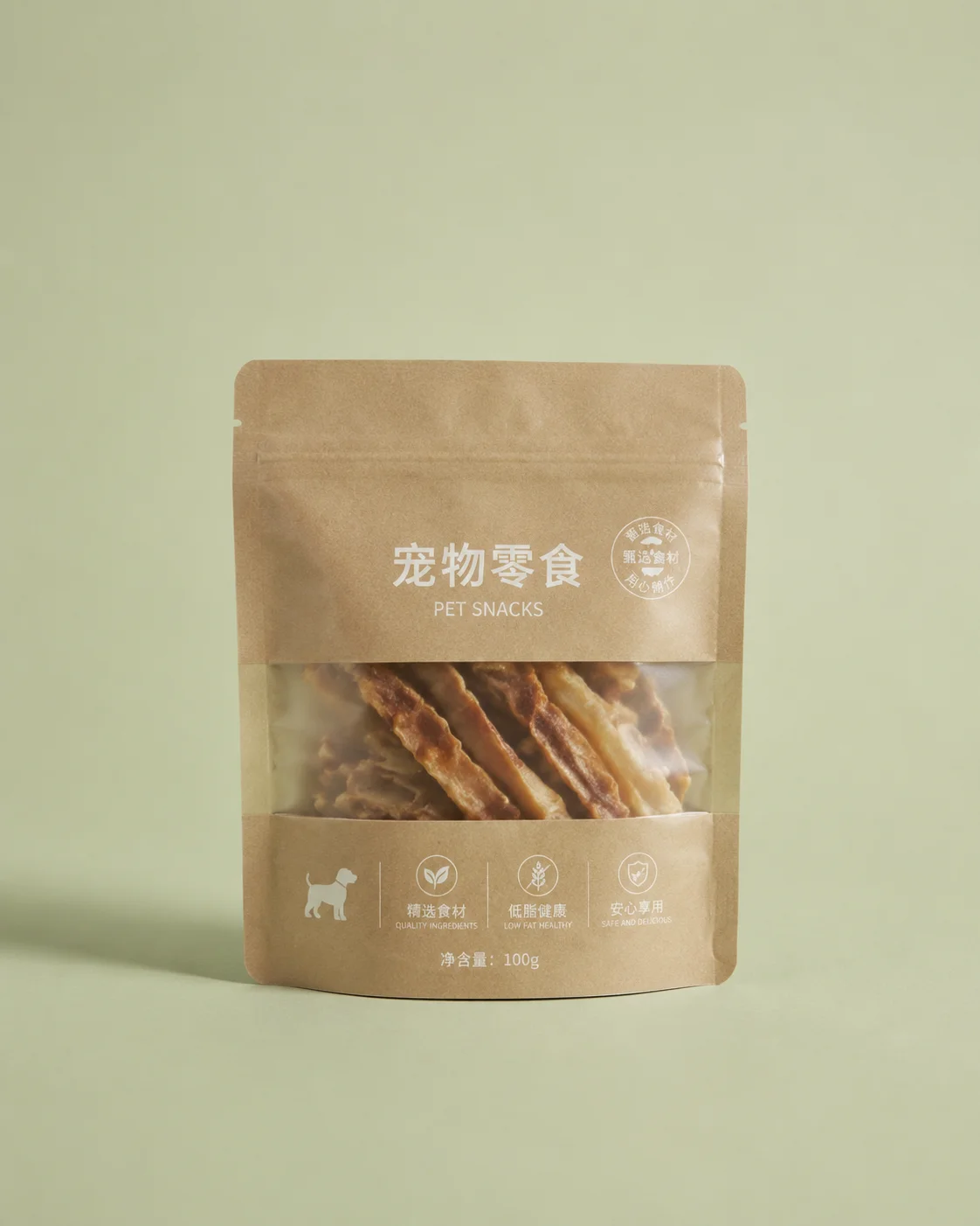 Pet food packaging for assorted treats