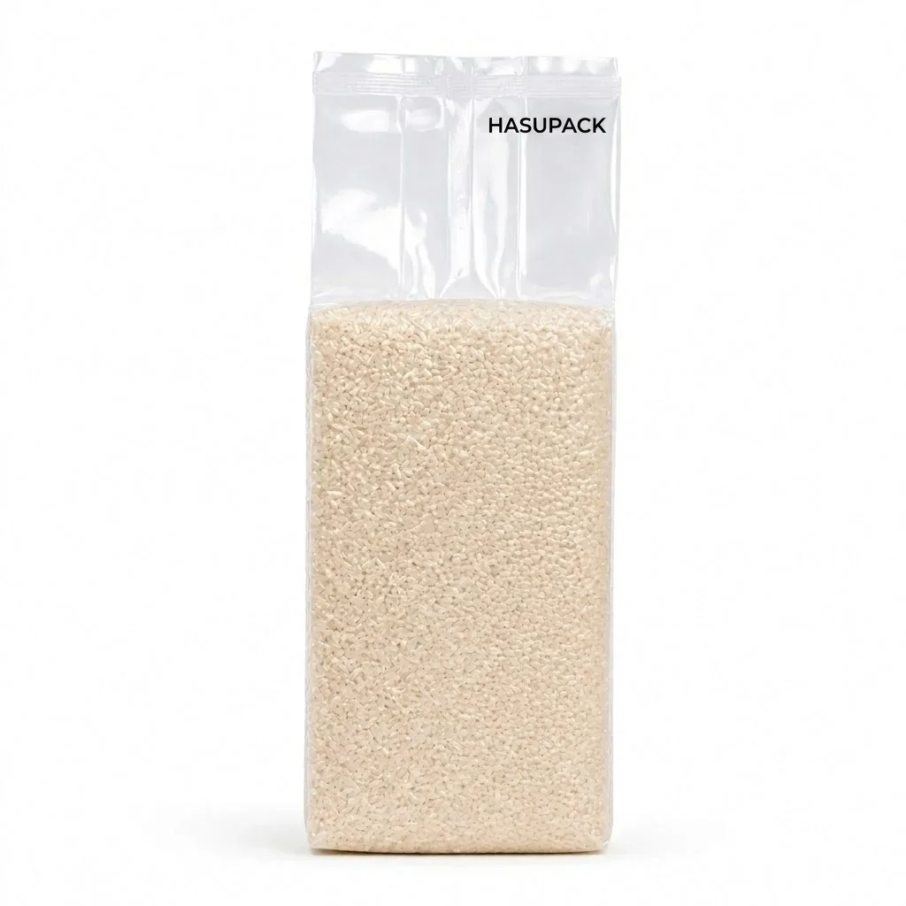 Transparent Food Vacuum Pouch Customization: Vacuum Brick Pouch Manufacturer for Rice, Grains and Dried Goods