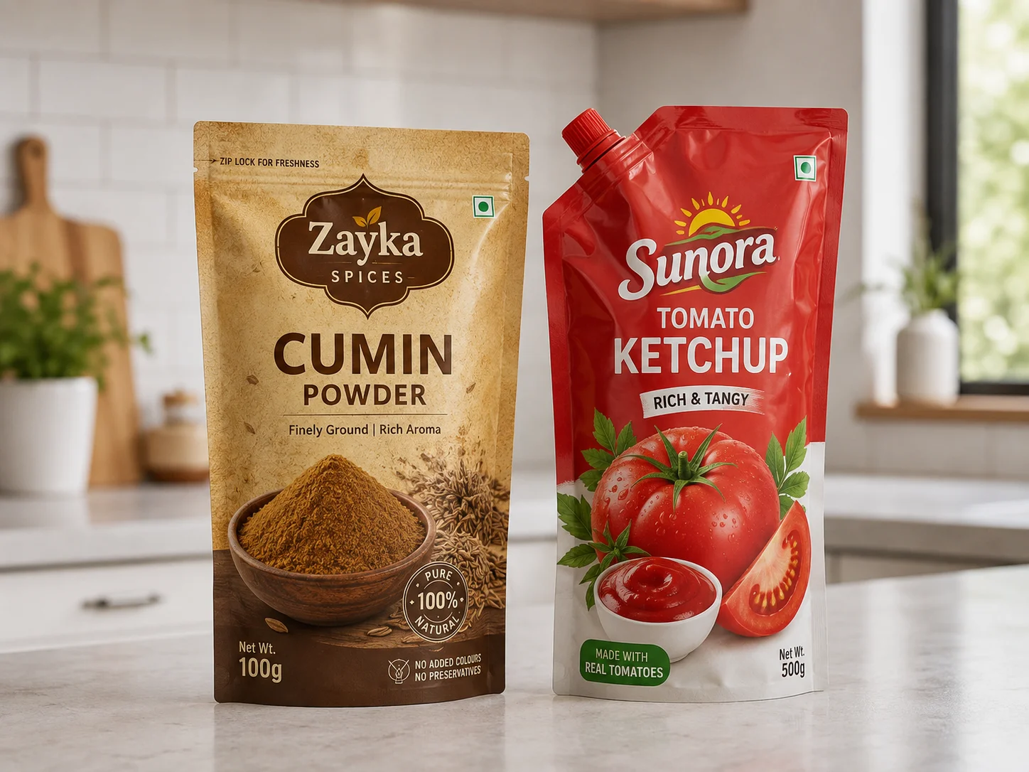 Condiment Packaging - Liquid & Powder Formats Comparison
