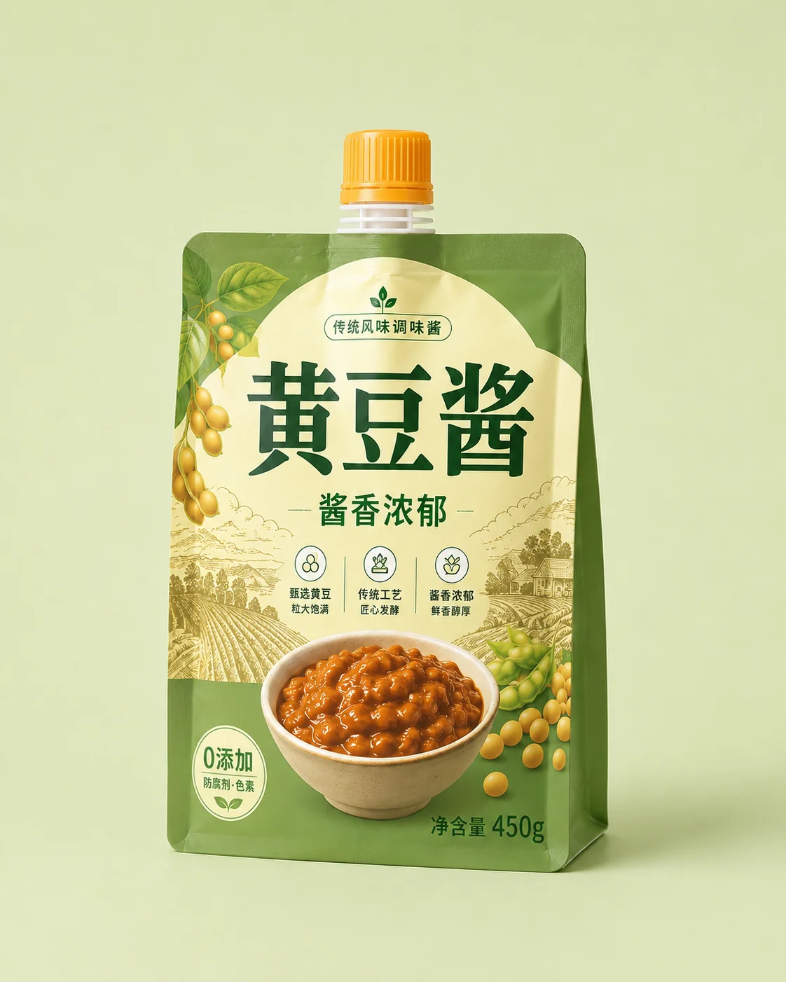Seasoning pouch for soybean paste