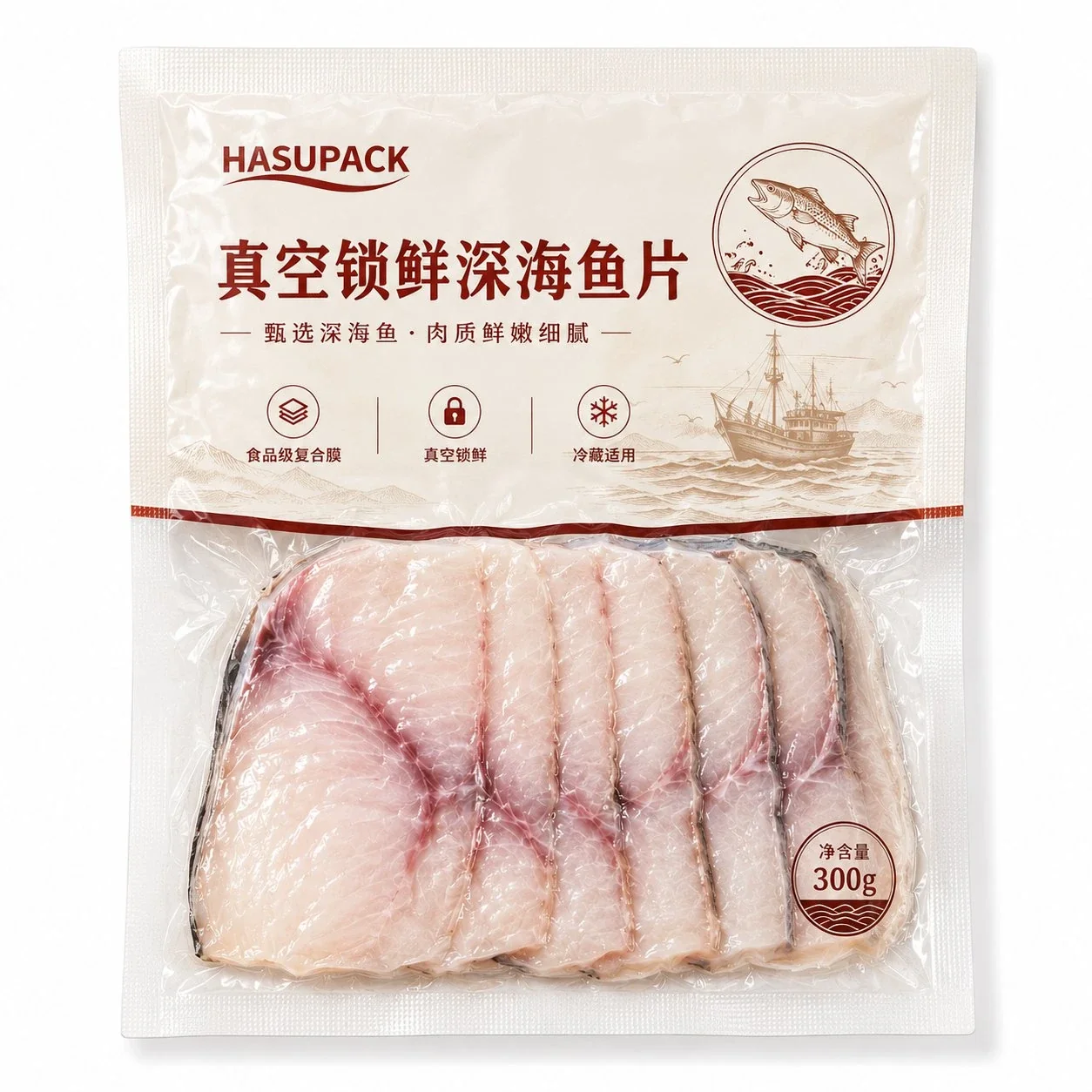 Food Vacuum Pouch Customization: Freezer Pouch Manufacturer for Fish Fillets, Seafood, Deli Meat and Fresh Meat