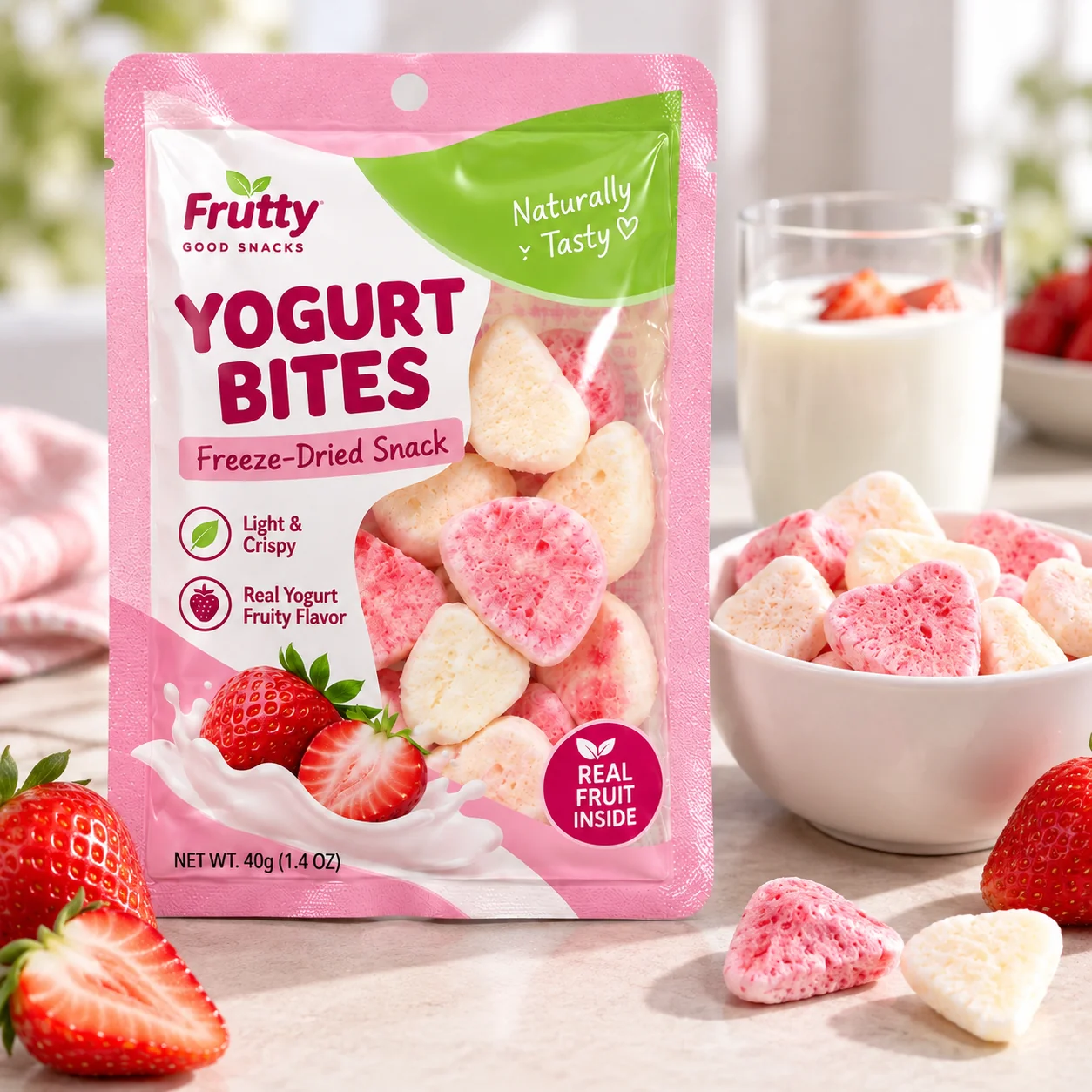 custom candy packaging serving scene