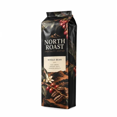 custom coffee bean packaging bags main view