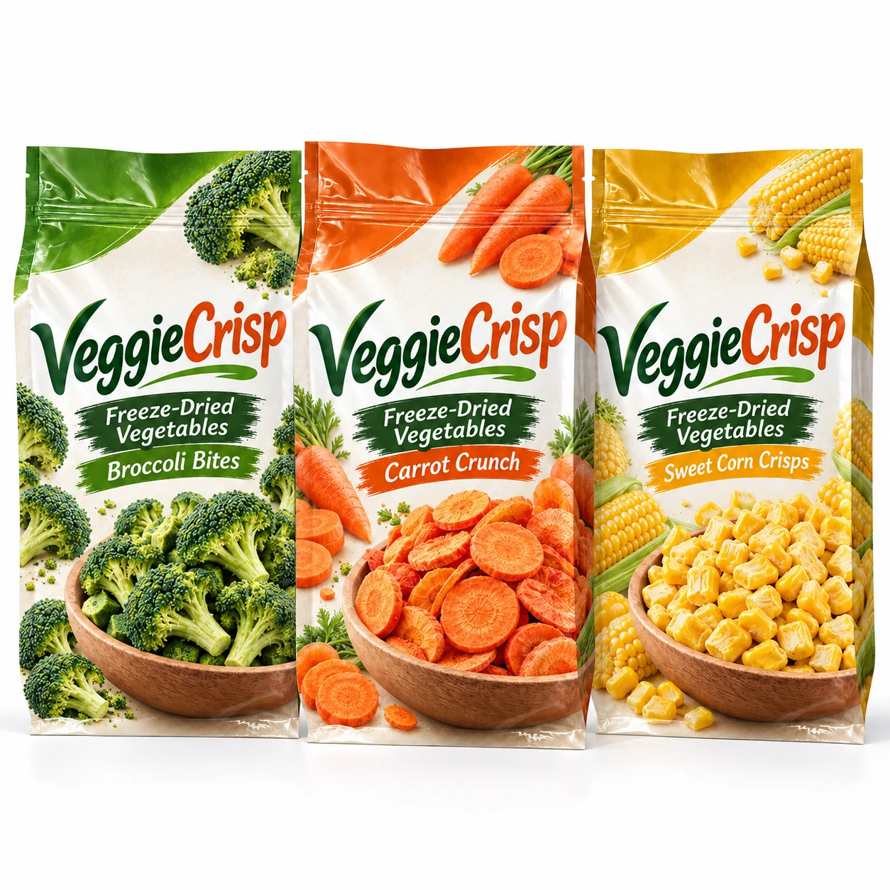 custom dried vegetable packaging printed series