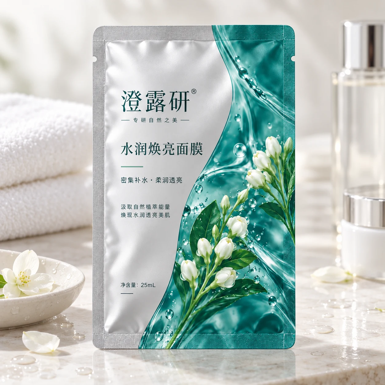 Facial mask packaging pouches - application scene