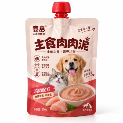 Pet food puree spout pouches - main product view