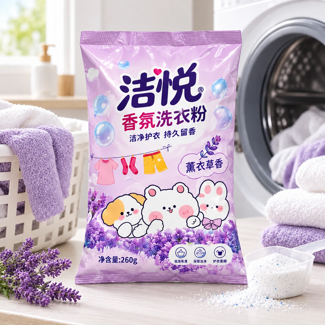 Washing powder packaging bags - application scene