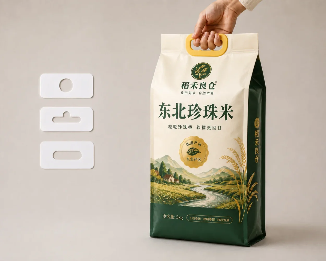 Packaging accessories - handle and hook accessories