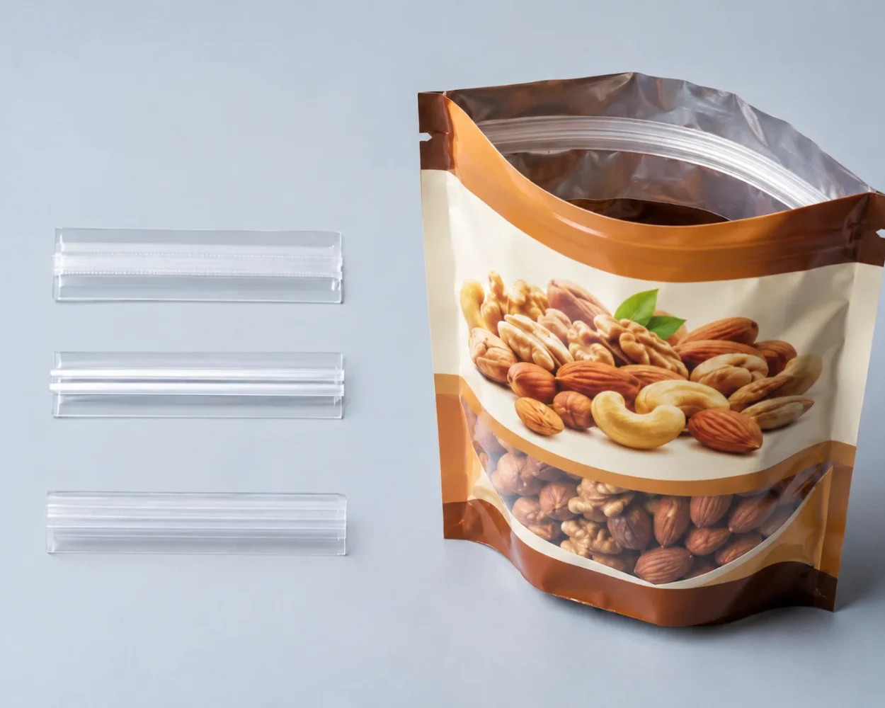 Packaging accessories - quick-seal zipper